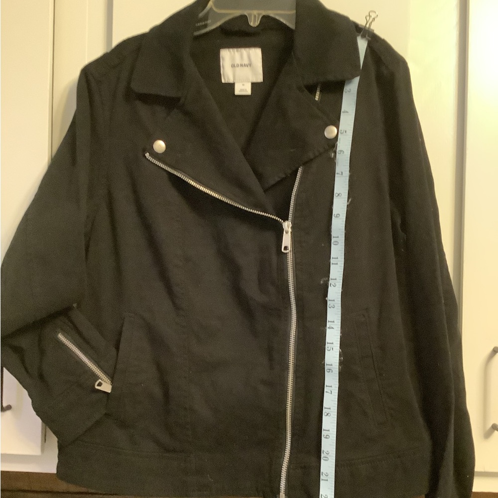 Old Navy cotton motorcycle jacket Sz M
